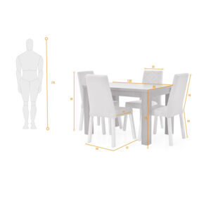 Set Comedor Mérida 4P Sillas Liverpool Tela Chocolate 4 Set Comedor Mérida 4P Sillas Liverpool Tela Chocolate